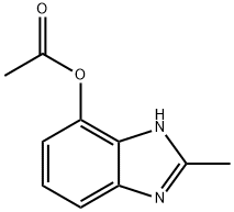1H-Benzimidazol-4-ol,2-methyl-,acetate(ester)(9CI) Structure
