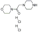 1-吗啉代-2-(哌嗪-1-基)乙酮(二盐酸盐) 结构式