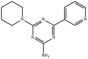 4-Piperidino-6-(3-pyridyl)-1,3,5-triazin-2-amine Structure