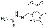 1H-Pyrrole-3-carboxylicacid,2-[[(aminothioxomethyl)hydrazono]methyl]-4,5-dimethyl-,methylester(9CI) 结构式