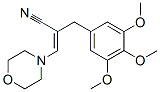 3-morpholino-2-(3,4,5-trimethoxybenzyl)acrylonitrile Structure