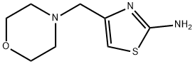 4-(4-吗啉基甲基)噻唑-2-胺 结构式