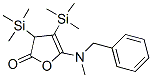 2(3H)-Furanone,  5-[methyl(phenylmethyl)amino]-3,4-bis(trimethylsilyl)- 结构式