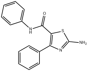 2-氨基-N,4-二苯基噻唑-5-甲酰胺, 300815-19-4, 结构式