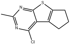 4-CHLORO-6-METHYL-2,3-DIHYDRO-1H-8-THIA-5,7-DIAZA-CYCLOPENTA[A]INDENE Structure