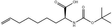 (2S)-2-[(2-METHYLPROPAN-2-YL)OXYCARBONYLAMINO]NON-8-ENOIC ACID, 300831-21-4, 结构式
