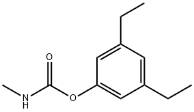 N-Methylcarbamic acid 3,5-diethylphenyl ester Structure