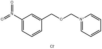1-[[(3-ニトロフェニル)メトキシ]メチル]ピリジニウム・クロリド 化学構造式