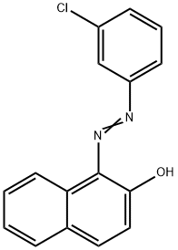 (1E)-1-[(3-氯苯基)亚肼基]萘-2-酮 结构式