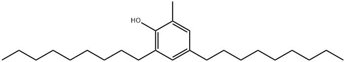 2-メチル-4,6-ジノニルフェノール 化学構造式