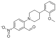 2-[4-(2-Methoxyphenyl)piperidino]-5-nitrobenzaldehyde,301134-94-1,结构式