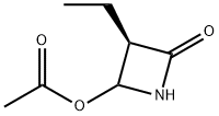 2-Azetidinone,4-(acetyloxy)-3-ethyl-,(3R)-(9CI) Struktur
