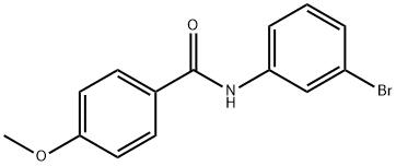 N-(3-溴苯基)-4-甲氧基苯甲酰胺, 301158-03-2, 结构式