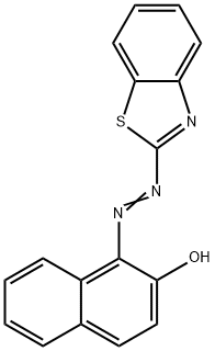 1-(2-benzothiazolylazo)-2-naphthol  Structure