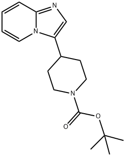 TERT-BUTYL 4-(IMIDAZO[1,2-A]PYRIDIN-3-YL)PIPERIDINE-1-CARBOXYLATE Structure
