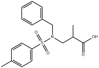 3-[BENZYL-(TOLUENE-4-SULFONYL)-AMINO]-2-METHYL-PROPIONIC ACID,301320-51-4,结构式