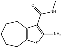 2-amino-N-methyl-5,6,7,8-tetrahydro-4H-cyclohepta[b]thiophene-3-carboxamide