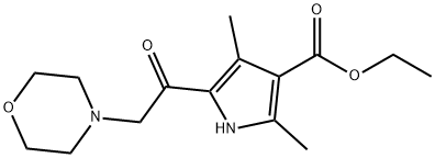 301331-71-5 1H-Pyrrole-3-carboxylicacid,2,4-dimethyl-5-(4-morpholinylacetyl)-,ethylester(9CI)