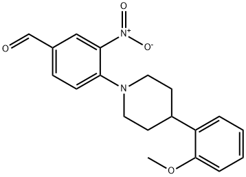 4-[4-(2-METHOXYPHENYL)PIPERIDINO]-3-NITROBENZALDEHYDE Structure