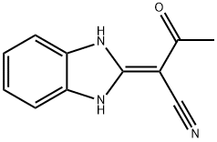 2-(2,3-二氢-1H-1,3-苯并二唑-2-亚基)-3-氧代丁腈 结构式