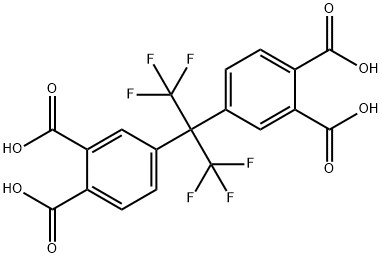 4,4’-(2,2,2-三氟-1-三氟甲基)亚乙基双(1,2-苯二甲酸) 结构式