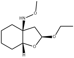 3a(4H)-Benzofuranamine,2-ethoxyhexahydro-N-methoxy-,(2S,3aS,7aR)-(9CI) 结构式