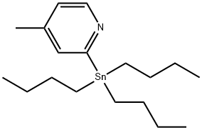 4-METHYL-2-(TRIBUTYLSTANNYL)PYRIDINE Structure