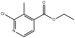 2-CHLORO-3-METHYLPYRIDINE-4-CARBOXYLIC ACID ETHYL ESTER 化学構造式