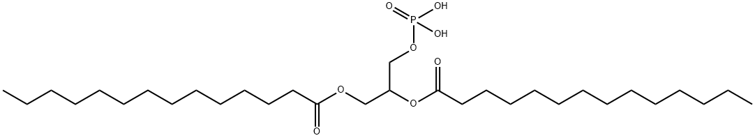 1-[(phosphonooxy)methyl]ethylene dimyristate Struktur