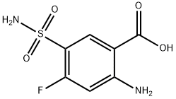2-AMINO-5-(AMINOSULFONYL)-4-FLUOROBENZOIC ACID Struktur
