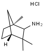 2-AMINO-EXO-1,3,3-TRIMETHYLBICYCLO[2.2.1]HEPTANE HYDROCHLORIDE 化学構造式