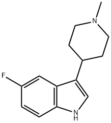 5-FLUORO-3-(1-METHYL-4-PIPERIDINYL)INDOLE Structure