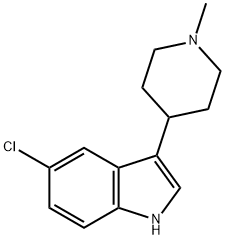 5-氯-3-(1-甲基哌啶-4-基)-1H-吲哚 结构式