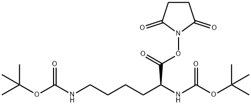 N,N'-Di-Boc-L-lysine hydroxysuccinimide ester Struktur