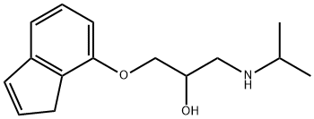 1-[(1H-Inden-7-yl)oxy]-3-[(1-methylethyl)amino]-2-propanol,30190-86-4,结构式