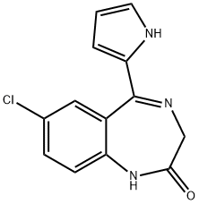30195-30-3 5-(1H-ピロール-2-イル)-7-クロロ-1,3-ジヒドロ-2H-1,4-ベンゾジアゼピン-2-オン