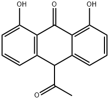 10-acetyl dithranol Structure