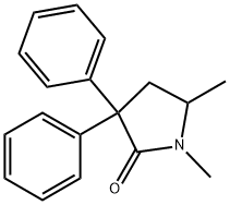 1,5-Dimethyl-3,3-diphenyl-2-pyrrolidone,30223-75-7,结构式