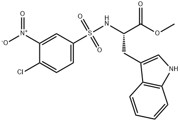 METHYL 2-([(4-CHLORO-3-NITROPHENYL)SULFONYL]AMINO)-3-(1H-INDOL-3-YL)PROPANOATE Struktur