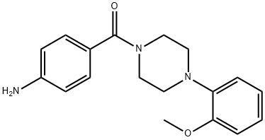 (4-AMINOPHENYL)[4-(2-METHOXYPHENYL)PIPERAZINO]METHANONE 化学構造式