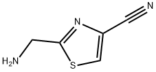 4-Thiazolecarbonitrile,  2-(aminomethyl)- Structure