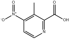 3-甲基-4-硝基吡啶-2-羧酸, 30235-17-7, 结构式