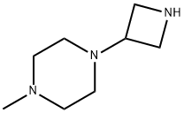 Piperazine, 1-(3-azetidinyl)-4-methyl- (9CI) 化学構造式