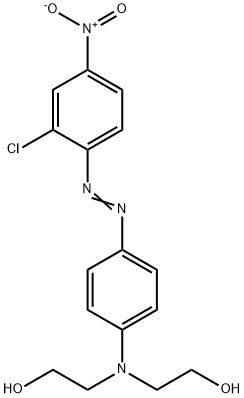 2'-クロロ-4-[ビス(2-ヒドロキシエチル)アミノ]-4'-ニトロアゾベンゼン 化学構造式