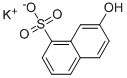 2-NAPHTHOL-8-SULFONIC ACID POTASSIUM SALT Structure