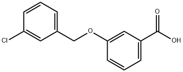 3-((3-氯苄基)氧基)苯甲酸,302569-44-4,结构式