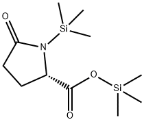 (2S)-1-(Trimethylsilyl)-5-oxopyrrolidine-2-carboxylic acid trimethylsilyl ester Struktur