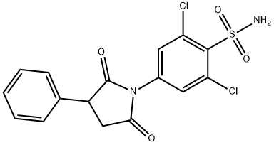 N-(3,5-Dichloro-4-sulfamoylphenyl)-2-phenylsuccinimide,30279-56-2,结构式