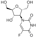 2,5-ANHYDRO-3-DEOXY-3-(5-FLUORO-3,4-DIHYDRO-2,4-DIOXO-1(2H)-PYRIMIDINYL)-D-MANNITOL 结构式