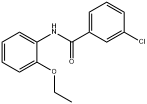 3-氯-N-(2-乙氧基苯基)苯甲酰胺, 302909-50-8, 结构式